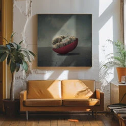 Life Is A Balance - Square Stretched Canvas, Poster Or Fine Art Print(Life Is A Balance Square Stretched Canvas Poster Or Fine Art Print) -Heart Wall Art Store pictufy interior 70s sofa ratio 1x1 1374502