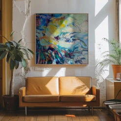 New Pathways - Square Stretched Canvas, Poster Or Fine Art Print(New Pathways Square Stretched Canvas Poster Or Fine Art Print) 23 New Pathways - Square Stretched Canvas, Poster Or Fine Art Print(New Pathways Square Stretched Canvas Poster Or Fine Art Print) -Heart Wall Art Store pictufy interior 70s sofa ratio 1x1 2558414