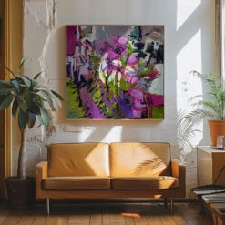 Df675a And To Everything There Is A Season Bloom I - Square Stretched Canvas, Poster Or Fine Art Print(Df675a And To Everything There Is A Season Bloom I Square Stretched Canvas Poster Or Fine Art Print) -Heart Wall Art Store pictufy interior 70s sofa ratio 1x1 2570901