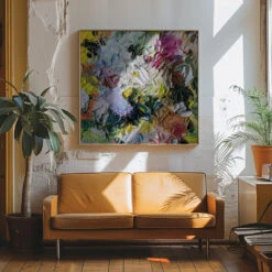 Bianca Palette Master - Square Stretched Canvas, Poster Or Fine Art Print(Bianca Palette Master Square Stretched Canvas Poster Or Fine Art Print) -Heart Wall Art Store pictufy interior 70s sofa ratio 1x1 2651546