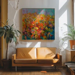 Happiness Sprouting - Square Stretched Canvas, Poster Or Fine Art Print(Happiness Sprouting Square Stretched Canvas Poster Or Fine Art Print) 23 Happiness Sprouting - Square Stretched Canvas, Poster Or Fine Art Print(Happiness Sprouting Square Stretched Canvas Poster Or Fine Art Print) -Heart Wall Art Store pictufy interior 70s sofa ratio 1x1 2652113