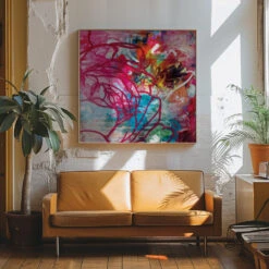 In The Garden - Square Stretched Canvas, Poster Or Fine Art Print(In The Garden Square Stretched Canvas Poster Or Fine Art Print) 23 In The Garden - Square Stretched Canvas, Poster Or Fine Art Print(In The Garden Square Stretched Canvas Poster Or Fine Art Print) -Heart Wall Art Store pictufy interior 70s sofa ratio 1x1 2766465