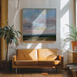 Open Road - Square Stretched Canvas, Poster Or Fine Art Print(Open Road Square Stretched Canvas Poster Or Fine Art Print) -Heart Wall Art Store pictufy interior 70s sofa ratio 1x1 2781798