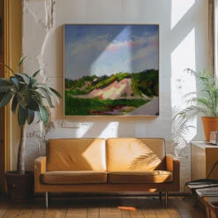 Lands End Dune - Square Stretched Canvas, Poster Or Fine Art Print(Lands End Dune Square Stretched Canvas Poster Or Fine Art Print) -Heart Wall Art Store pictufy interior 70s sofa ratio 1x1 2786633