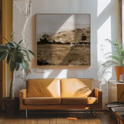 Heritage Style - Square Stretched Canvas, Poster Or Fine Art Print(Heritage Style Square Stretched Canvas Poster Or Fine Art Print) -Heart Wall Art Store pictufy interior 70s sofa ratio 1x1 2787354