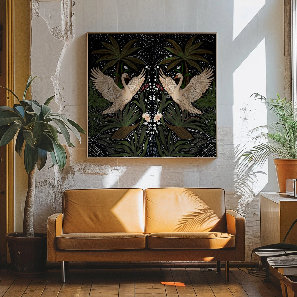 Swan Dance - Square Stretched Canvas, Poster Or Fine Art Print(Swan Dance Square Stretched Canvas Poster Or Fine Art Print) 11 Swan Dance - Square Stretched Canvas, Poster Or Fine Art Print(Swan Dance Square Stretched Canvas Poster Or Fine Art Print) - Image 11