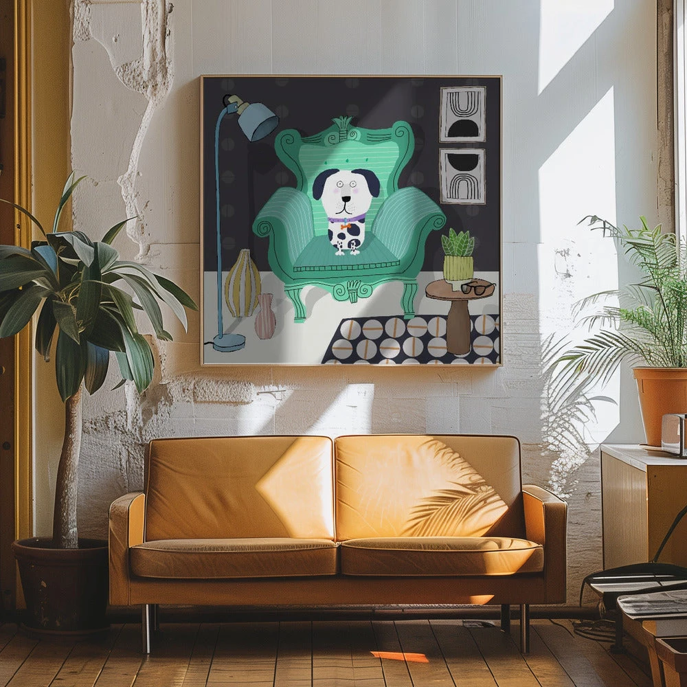 Funny Dog Sitting In A Trendy Interior By Carla Daly - Square Stretched Canvas, Poster Or Fine Art Print(Funny Dog Sitting In A Trendy Interior By Carla Daly Square Stretched Canvas Poster Or Fine Art Print) 11 Funny Dog Sitting In A Trendy Interior By Carla Daly - Square Stretched Canvas, Poster Or Fine Art Print(Funny Dog Sitting In A Trendy Interior By Carla Daly Square Stretched Canvas Poster Or Fine Art Print) - Image 11