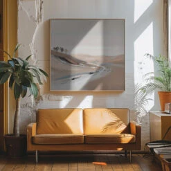 Farm View IV - Square Stretched Canvas, Poster Or Fine Art Print(Farm View Iv Square Stretched Canvas Poster Or Fine Art Print) -Heart Wall Art Store pictufy interior 70s sofa ratio 1x1 2925849