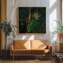 Botanical Geometry - Square Stretched Canvas, Poster Or Fine Art Print(Botanical Geometry Square Stretched Canvas Poster Or Fine Art Print) 23 Botanical Geometry - Square Stretched Canvas, Poster Or Fine Art Print(Botanical Geometry Square Stretched Canvas Poster Or Fine Art Print) -Heart Wall Art Store pictufy interior 70s sofa ratio 1x1 2946637