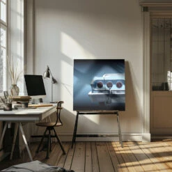 US Classic Car 1963 Impala - Square Stretched Canvas, Poster Or Fine Art Print(Us Classic Car 1963 Impala Square Stretched Canvas Poster Or Fine Art Print) -Heart Wall Art Store pictufy interior artist studio ratio 1x1 1764781