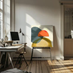 Mid Painted2 Kopie - Square Stretched Canvas, Poster Or Fine Art Print(Mid Painted2 Kopie Square Stretched Canvas Poster Or Fine Art Print) -Heart Wall Art Store pictufy interior artist studio ratio 1x1 2552790