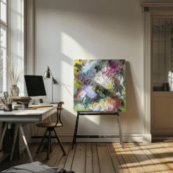 Bianca Palette Master - Square Stretched Canvas, Poster Or Fine Art Print(Bianca Palette Master Square Stretched Canvas Poster Or Fine Art Print) -Heart Wall Art Store pictufy interior artist studio ratio 1x1 2651546