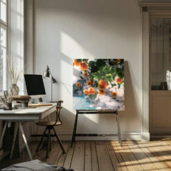 Amalfi Coast Oranges - Square Stretched Canvas, Poster Or Fine Art Print(Amalfi Coast Oranges Square Stretched Canvas Poster Or Fine Art Print) -Heart Wall Art Store pictufy interior artist studio ratio 1x1 2758176
