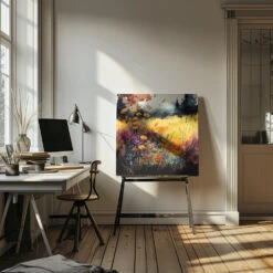 Idyllic Meadow (12) - Square Stretched Canvas, Poster Or Fine Art Print(Idyllic Meadow 12 Square Stretched Canvas Poster Or Fine Art Print) -Heart Wall Art Store pictufy interior artist studio ratio 1x1 2778932