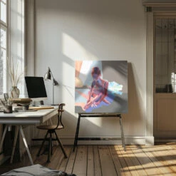 Ballerina Sitting - Square Stretched Canvas, Poster Or Fine Art Print(Ballerina Sitting Square Stretched Canvas Poster Or Fine Art Print) -Heart Wall Art Store pictufy interior artist studio ratio 1x1 2787297