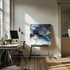 Gone Fishin - Square Stretched Canvas, Poster Or Fine Art Print(Gone Fishin Square Stretched Canvas Poster Or Fine Art Print) -Heart Wall Art Store pictufy interior artist studio ratio 1x1 2787345