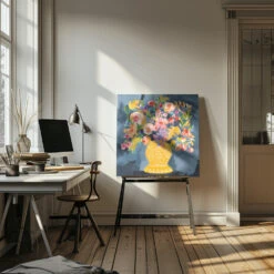 Izzie S Bouquet - Square Stretched Canvas, Poster Or Fine Art Print(Izzie S Bouquet Square Stretched Canvas Poster Or Fine Art Print) -Heart Wall Art Store pictufy interior artist studio ratio 1x1 2787358