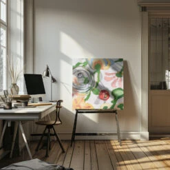 Quadrille Print - Square Stretched Canvas, Poster Or Fine Art Print(Quadrille Print Square Stretched Canvas Poster Or Fine Art Print) -Heart Wall Art Store pictufy interior artist studio ratio 1x1 2787392