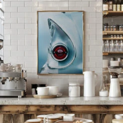 US Classic Car 1958 Brookwood - Stretched Canvas, Poster Or Fine Art Print(Us Classic Car 1958 Brookwood Stretched Canvas Poster Or Fine Art Print) -Heart Wall Art Store pictufy interior barista white 2071925