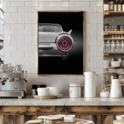 US Classic Car 1963 Thunderbird Coupe - Stretched Canvas, Poster Or Fine Art Print(Us Classic Car 1963 Thunderbird Coupe Stretched Canvas Poster Or Fine Art Print) -Heart Wall Art Store pictufy interior barista white 2101110