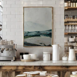 Mountains - Stretched Canvas, Poster Or Fine Art Print(Mountains Stretched Canvas Poster Or Fine Art Print) -Heart Wall Art Store pictufy interior barista white 2470500