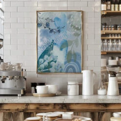 Iceberg Blue-2 - Stretched Canvas, Poster Or Fine Art Print(Iceberg Blue 2 Stretched Canvas Poster Or Fine Art Print) -Heart Wall Art Store pictufy interior barista white 2494397