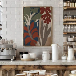 Botanical Impression No 1 - Stretched Canvas, Poster Or Fine Art Print(Botanical Impression No 1 Stretched Canvas Poster Or Fine Art Print) -Heart Wall Art Store pictufy interior barista white 2506402