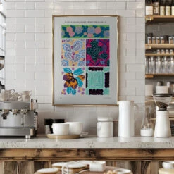 Pattern 20 - Stretched Canvas, Poster Or Fine Art Print(Pattern 20 Stretched Canvas Poster Or Fine Art Print) -Heart Wall Art Store pictufy interior barista white 2516486