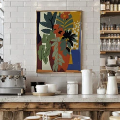 Abstract Flower Impressions - Stretched Canvas, Poster Or Fine Art Print(Abstract Flower Impressions Stretched Canvas Poster Or Fine Art Print) -Heart Wall Art Store pictufy interior barista white 2549557