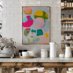 Minimal Cutout Colorful - Stretched Canvas, Poster Or Fine Art Print(Minimal Cutout Colorful Stretched Canvas Poster Or Fine Art Print) 18 Minimal Cutout Colorful - Stretched Canvas, Poster Or Fine Art Print(Minimal Cutout Colorful Stretched Canvas Poster Or Fine Art Print) -Heart Wall Art Store pictufy interior barista white 2552769