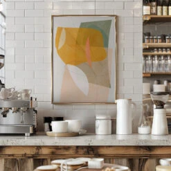 Nature Friendly Terracotta 5 Aquarell Kopie - Stretched Canvas, Poster Or Fine Art Print(Nature Friendly Terracotta 5 Aquarell Kopie Stretched Canvas Poster Or Fine Art Print) -Heart Wall Art Store pictufy interior barista white 2553042