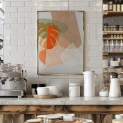 Nature Friendly Terracotta 6 Aquarell Kopie - Stretched Canvas, Poster Or Fine Art Print(Nature Friendly Terracotta 6 Aquarell Kopie Stretched Canvas Poster Or Fine Art Print) -Heart Wall Art Store pictufy interior barista white 2553043