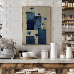 Blocks And Flowers - Stretched Canvas, Poster Or Fine Art Print(Blocks And Flowers Stretched Canvas Poster Or Fine Art Print) 18 Blocks And Flowers - Stretched Canvas, Poster Or Fine Art Print(Blocks And Flowers Stretched Canvas Poster Or Fine Art Print) -Heart Wall Art Store pictufy interior barista white 2554832