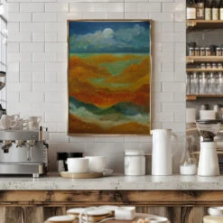 Night On Earth - Stretched Canvas, Poster Or Fine Art Print(Night On Earth Stretched Canvas Poster Or Fine Art Print) -Heart Wall Art Store pictufy interior barista white 2571614