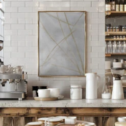 Gestual #1 - Stretched Canvas, Poster Or Fine Art Print(Gestual 1 Stretched Canvas Poster Or Fine Art Print) -Heart Wall Art Store pictufy interior barista white 2596574