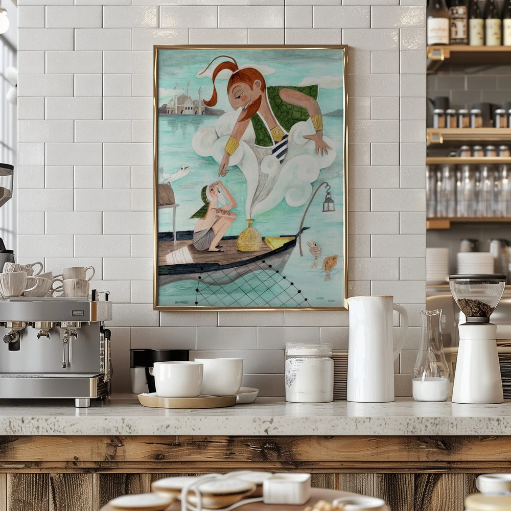 The Fisherman And The Jinni - Stretched Canvas, Poster Or Fine Art Print(The Fisherman And The Jinni Stretched Canvas Poster Or Fine Art Print) 7 The Fisherman And The Jinni - Stretched Canvas, Poster Or Fine Art Print(The Fisherman And The Jinni Stretched Canvas Poster Or Fine Art Print) - Image 7