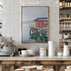 Winter In Norway - Stretched Canvas, Poster Or Fine Art Print(Winter In Norway Stretched Canvas Poster Or Fine Art Print) -Heart Wall Art Store pictufy interior barista white 2711069