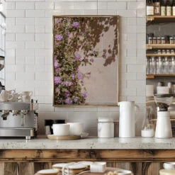 Lilac Summer - Stretched Canvas, Poster Or Fine Art Print(Lilac Summer Stretched Canvas Poster Or Fine Art Print) -Heart Wall Art Store pictufy interior barista white 2711091