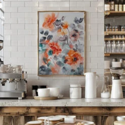 Watercolor Floral No. 2 - Stretched Canvas, Poster Or Fine Art Print(Watercolor Floral No 2 Stretched Canvas Poster Or Fine Art Print) -Heart Wall Art Store pictufy interior barista white 2775371