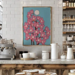 Blossom Cat Tree - Stretched Canvas, Poster Or Fine Art Print(Blossom Cat Tree Stretched Canvas Poster Or Fine Art Print) -Heart Wall Art Store pictufy interior barista white 2781334