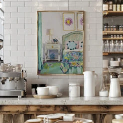 Mary Ellen S Bedroom - Stretched Canvas, Poster Or Fine Art Print(Mary Ellen S Bedroom Stretched Canvas Poster Or Fine Art Print) -Heart Wall Art Store pictufy interior barista white 2787365