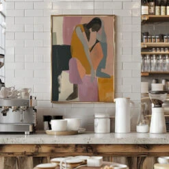 The Wall - Stretched Canvas, Poster Or Fine Art Print(The Wall Stretched Canvas Poster Or Fine Art Print) -Heart Wall Art Store pictufy interior barista white 2793820