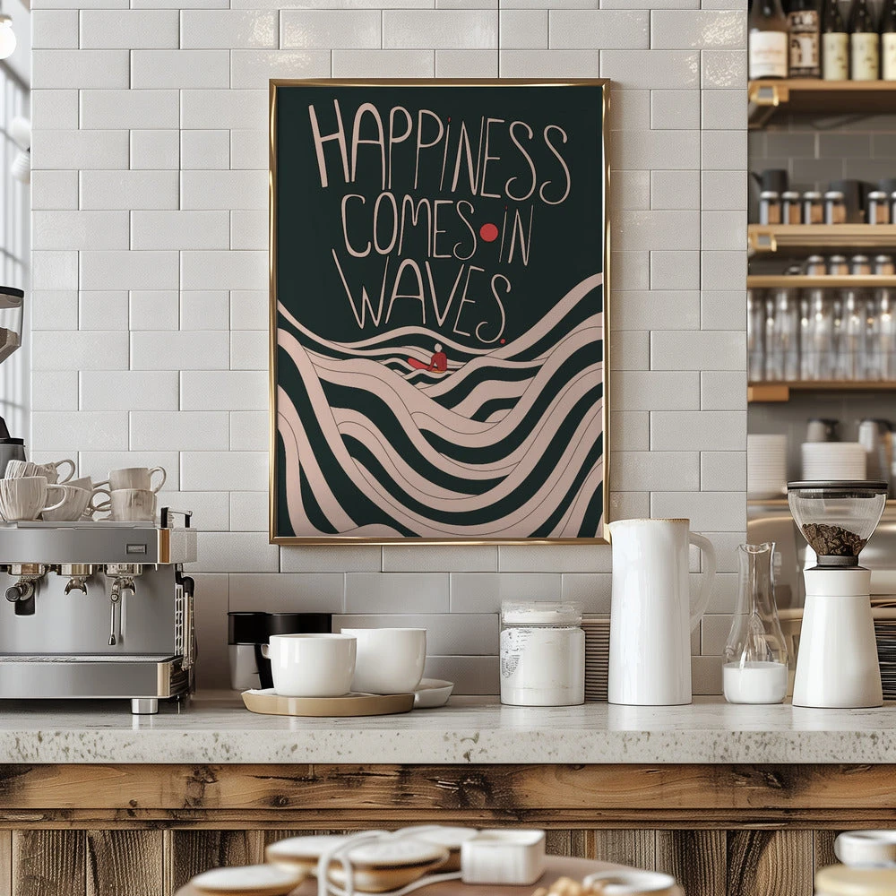 Happiness Comes In Waves - Stretched Canvas, Poster Or Fine Art Print(Happiness Comes In Waves Stretched Canvas Poster Or Fine Art Print) 7 Happiness Comes In Waves - Stretched Canvas, Poster Or Fine Art Print(Happiness Comes In Waves Stretched Canvas Poster Or Fine Art Print) - Image 7
