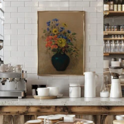 Wildflowers - Stretched Canvas, Poster Or Fine Art Print(Wildflowers Stretched Canvas Poster Or Fine Art Print 1) -Heart Wall Art Store pictufy interior barista white 2835336