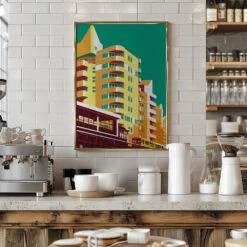 Berlin Kreuzberg - Stretched Canvas, Poster Or Fine Art Print(Berlin Kreuzberg Stretched Canvas Poster Or Fine Art Print) -Heart Wall Art Store pictufy interior barista white 2844140