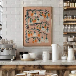 Matisse Expression Purity Peach Fuzz - Stretched Canvas, Poster Or Fine Art Print(Matisse Expression Purity Peach Fuzz Stretched Canvas Poster Or Fine Art Print) -Heart Wall Art Store pictufy interior barista white 2858531