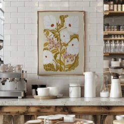 Klimt Flowers Earthy Colors - Stretched Canvas, Poster Or Fine Art Print(Klimt Flowers Earthy Colors Stretched Canvas Poster Or Fine Art Print) 18 Klimt Flowers Earthy Colors - Stretched Canvas, Poster Or Fine Art Print(Klimt Flowers Earthy Colors Stretched Canvas Poster Or Fine Art Print) -Heart Wall Art Store pictufy interior barista white 2858543