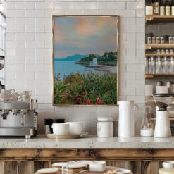 Sicily After Sunset - Stretched Canvas, Poster Or Fine Art Print(Sicily After Sunset Stretched Canvas Poster Or Fine Art Print) -Heart Wall Art Store pictufy interior barista white 2892563