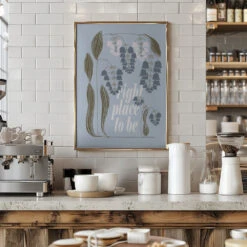 Right Place To Be - Stretched Canvas, Poster Or Fine Art Print(Right Place To Be Stretched Canvas Poster Or Fine Art Print) -Heart Wall Art Store pictufy interior barista white 2902317