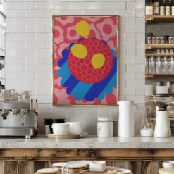 Lemon Flower Plate - Stretched Canvas, Poster Or Fine Art Print(Lemon Flower Plate Stretched Canvas Poster Or Fine Art Print) 18 Lemon Flower Plate - Stretched Canvas, Poster Or Fine Art Print(Lemon Flower Plate Stretched Canvas Poster Or Fine Art Print) -Heart Wall Art Store pictufy interior barista white 2935436